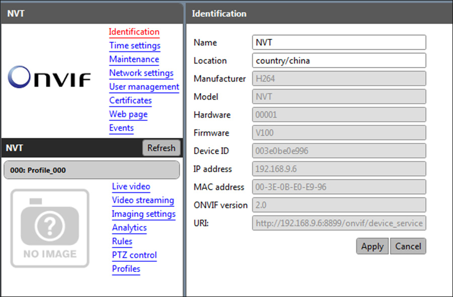 Onvif device manager review securitycamcenter settings section bottom options ll menu added right main preview