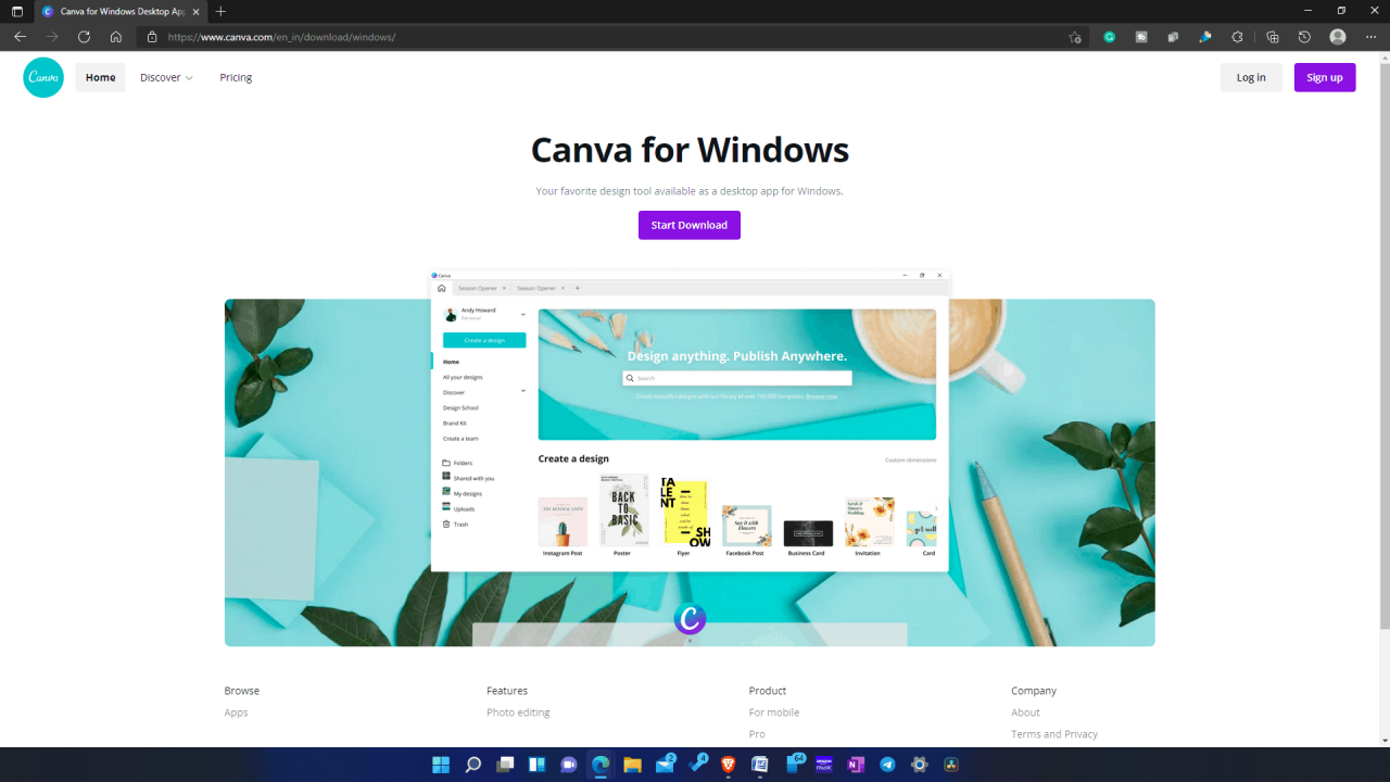 Download canva for pc