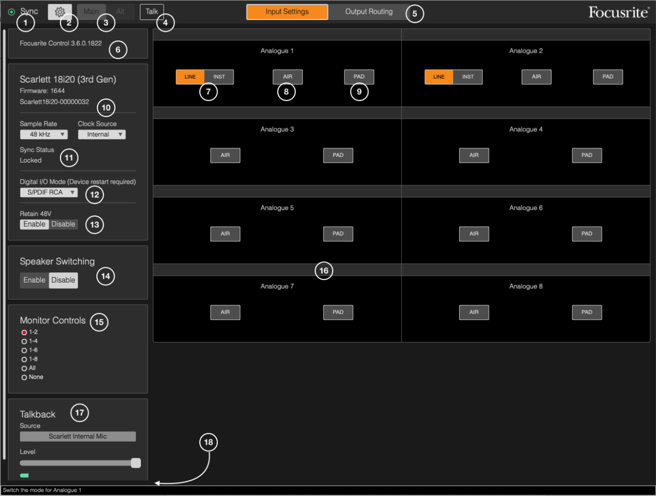 Focusrite control