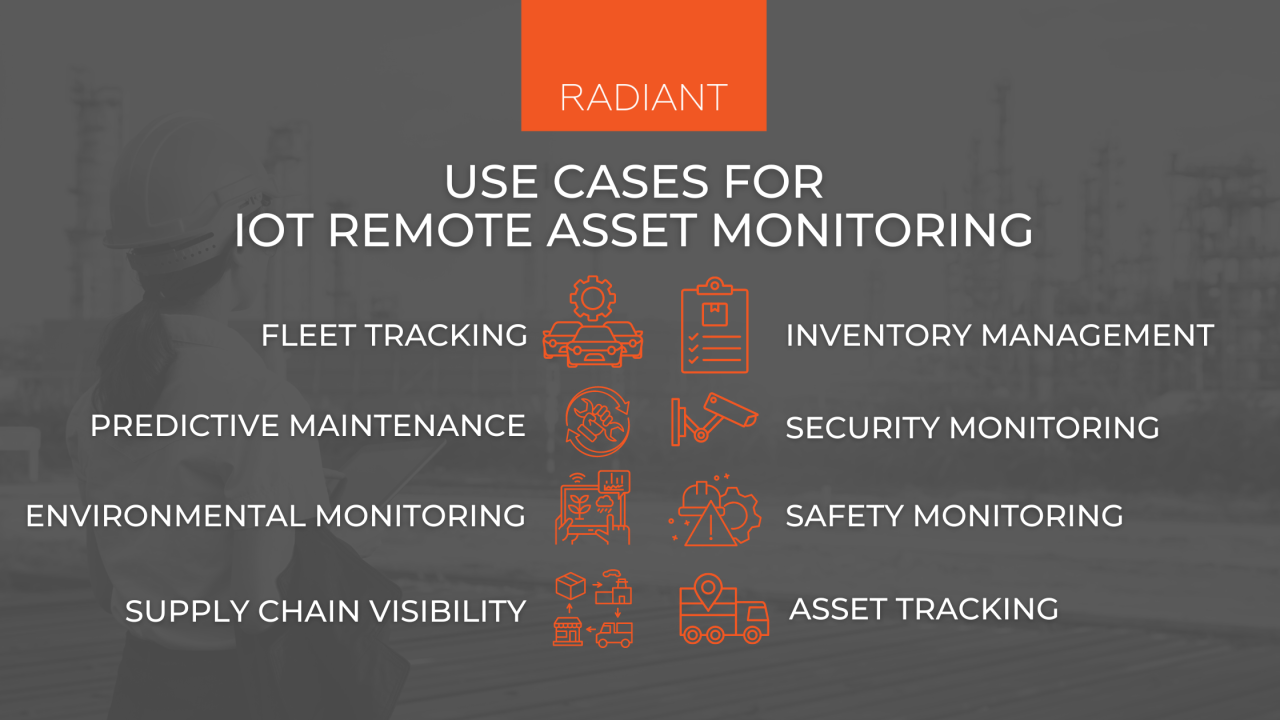 Asset remote monitoring single assets