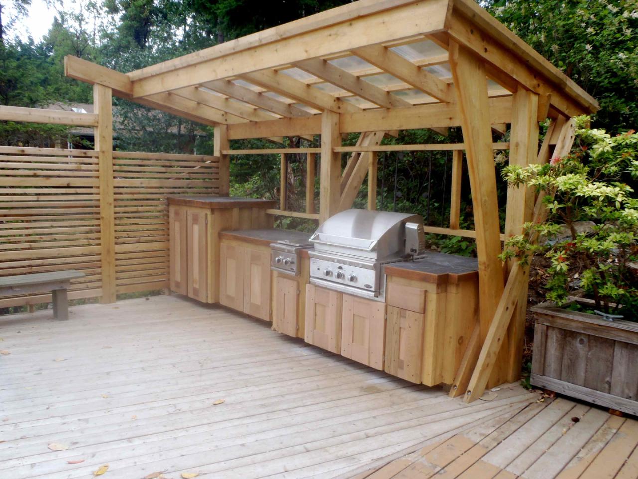 Build outdoor kitchen