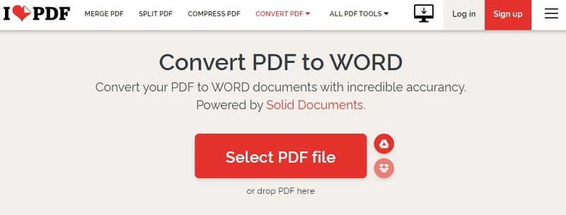 Pdf to word converter i love pdf