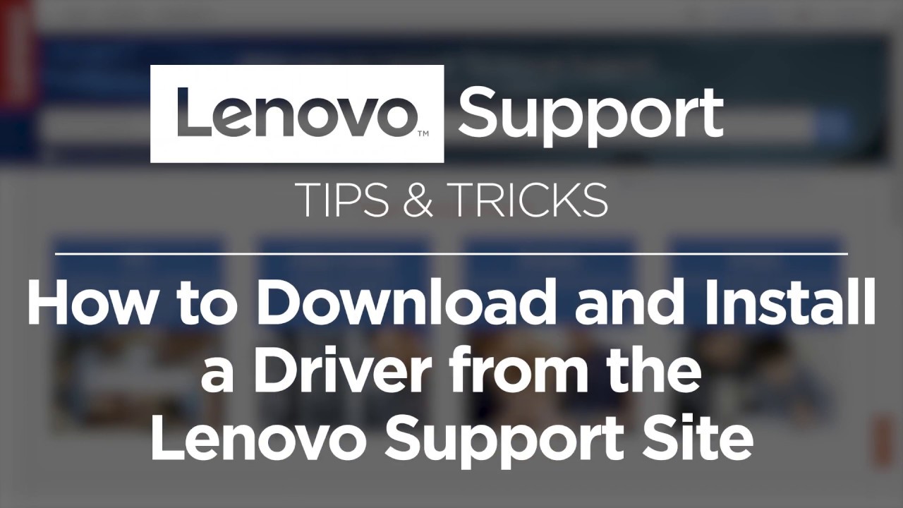 Lenovo drivers download