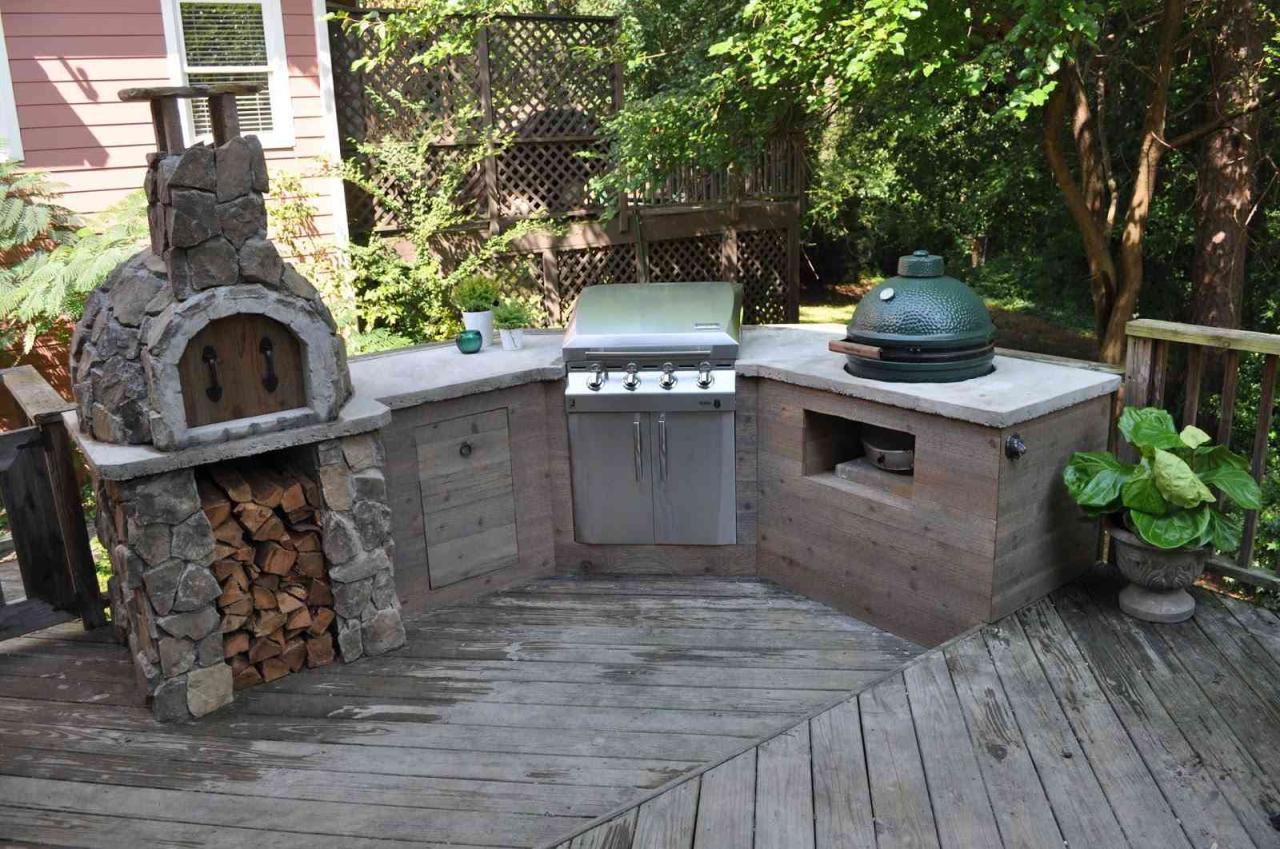 Build outdoor kitchen